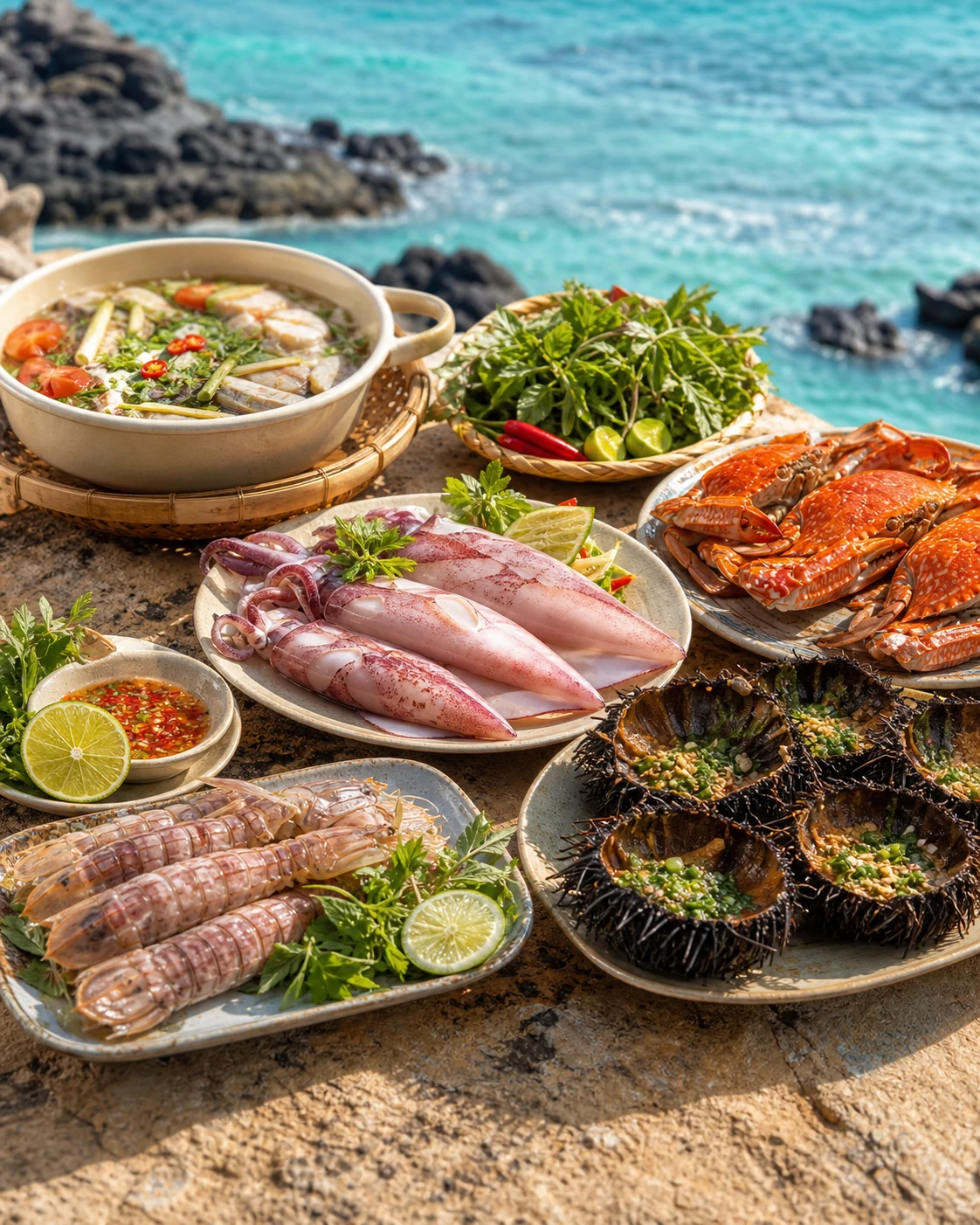 Hải sản tươi & món nấu