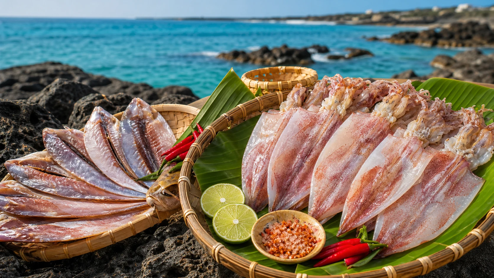 Hải sản khô Lý Sơn
