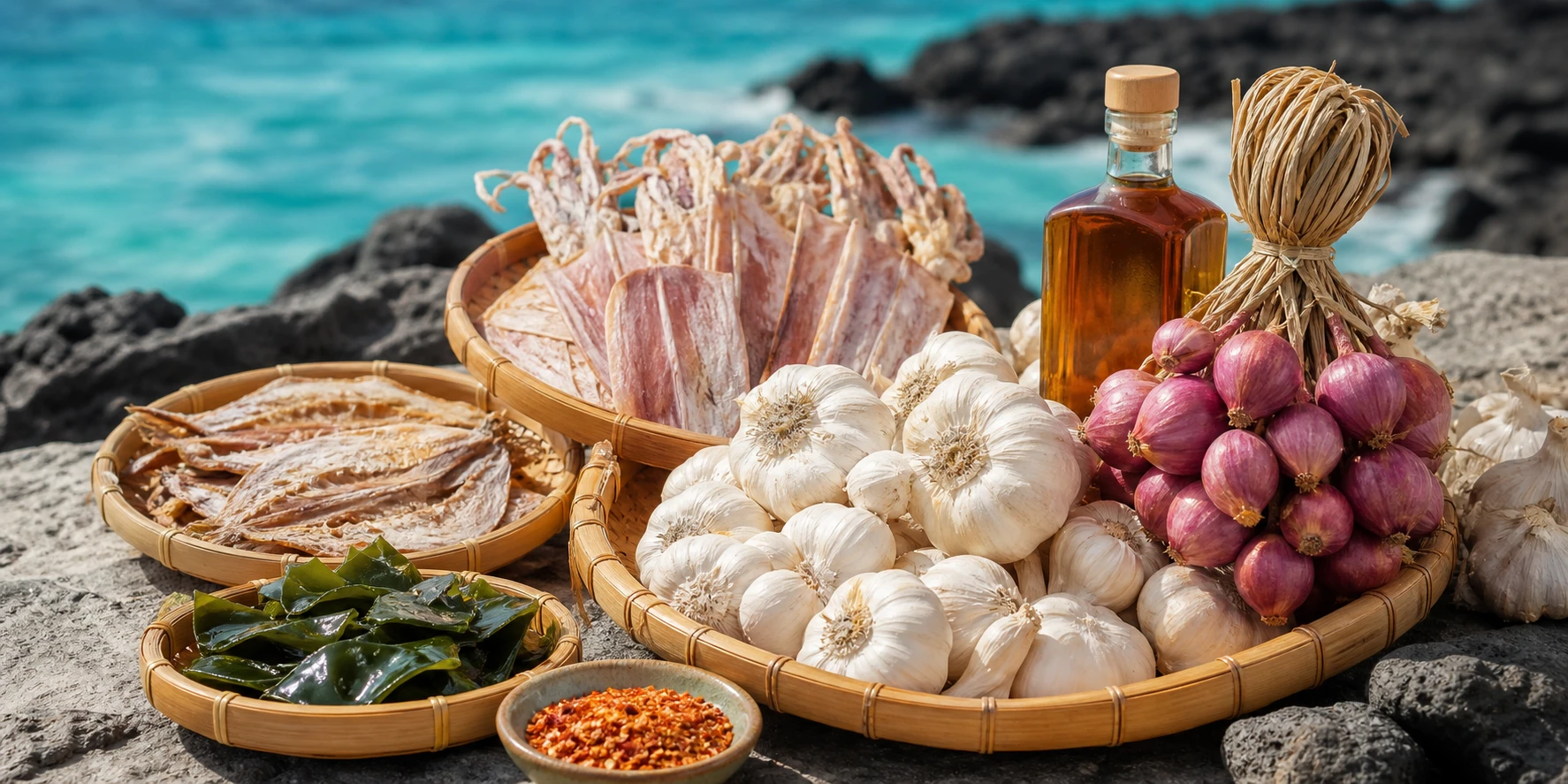 Mâm đặc sản Lý Sơn chọn lọc