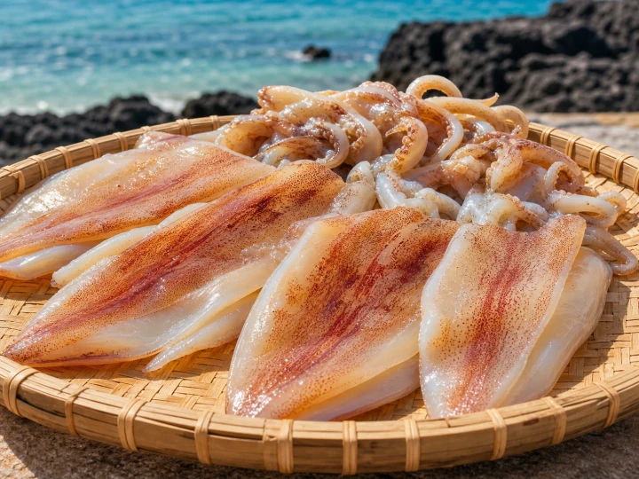 Mực một nắng Lý Sơn